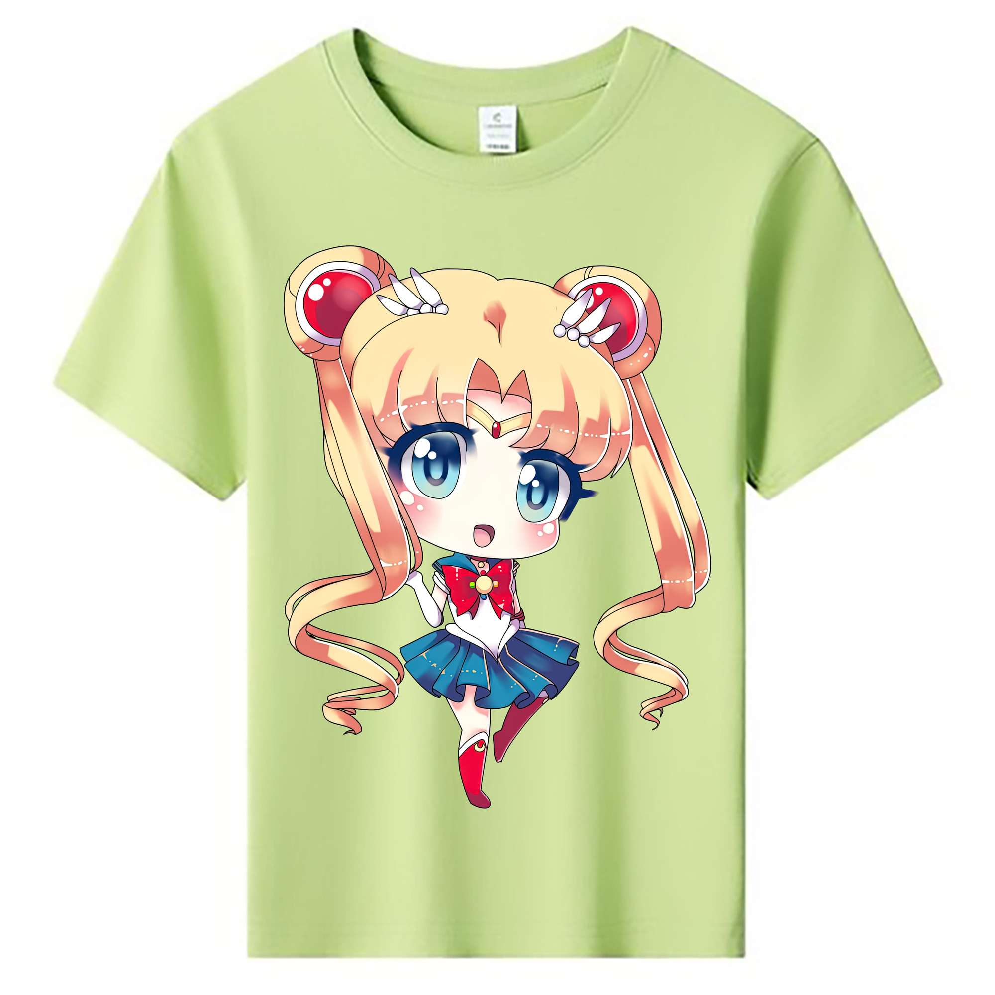 （画像用） 美少女戦士セーラームーン 月野 うさぎ つきの うさぎ Sailor Moon Tsukino Usagi 綿100％キッズTシャツ（フロントプリント）